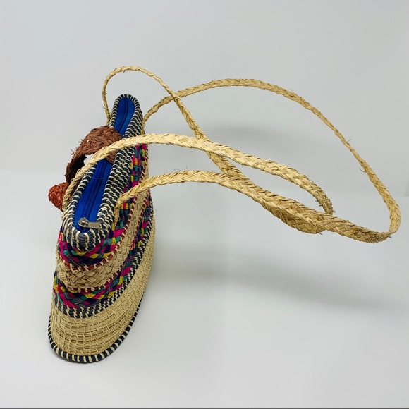 BOHO Straw Colorful Woven Purse - Picture 5 of 8